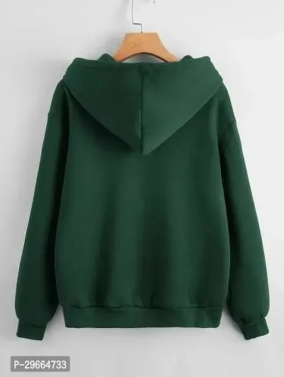 Trendy Fleece Full Sleeve Solid Sweatshirt For Women-thumb2