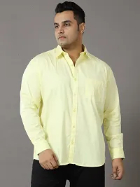 Men Regular fit  Plus Size Casual wear cotton full sleeves Shirt-thumb3