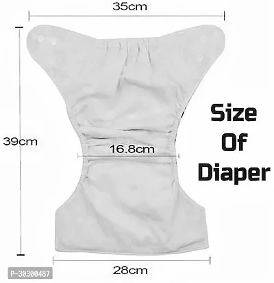 Newborn Baby Reusable Cloth Pocket Diaper Washable Adjustable Buttons 2 Nappy With 2 Insert Pad-thumb5