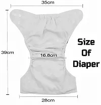 Baby Reusable Cloth Diaper Washable Adjustable Infant 2 NAPPY with 2 INSERT PAD-thumb4