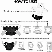 Newborn Baby Reusable Cloth Pocket Diaper Washable Adjustable Buttons 2 Nappy With 2 Insert Pad-thumb1