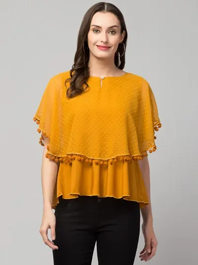 Crepe Solid Tops