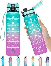 Motivational Sipper Water Bottle, 1ltr-Assorted Pack of 1-thumb1