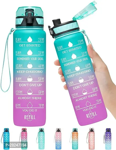 Motivational Sipper Water Bottle, 1ltr-Assorted Pack of 1-thumb2