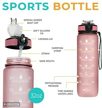 Motivational Sipper Water Bottle, 1ltr-Assorted Pack of 1-thumb2