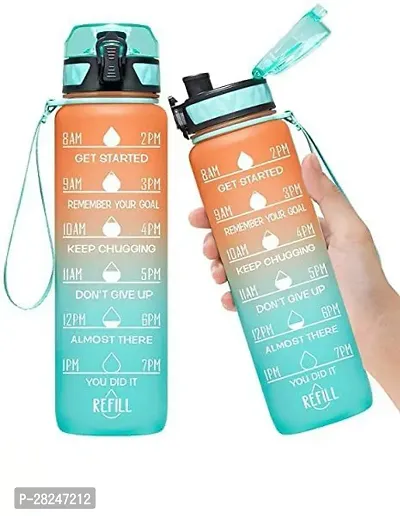 Motivational Sipper Water Bottle, 1ltr-Assorted Pack of 1-thumb2