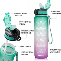 Motivational Sipper Water Bottle, 1ltr-Assorted Pack of 1-thumb1