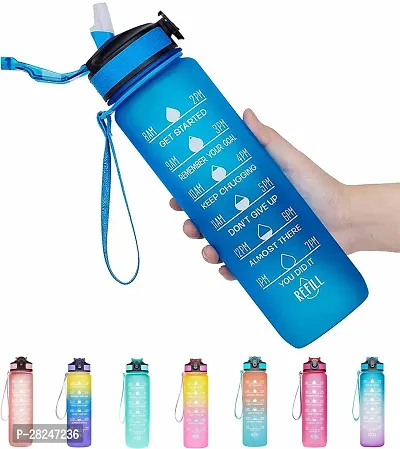 Motivational Sipper Water Bottle, 1ltr-Assorted Pack of 1