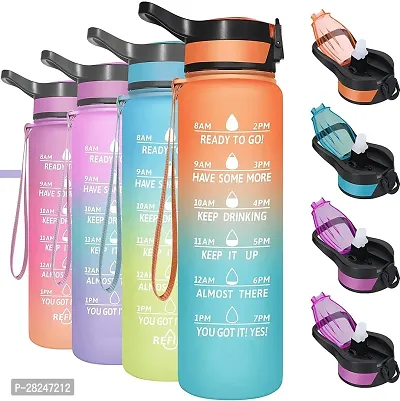 Motivational Sipper Water Bottle, 1ltr-Assorted Pack of 1