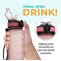 Motivational Sipper Water Bottle, 1ltr-Assorted Pack of 1-thumb2