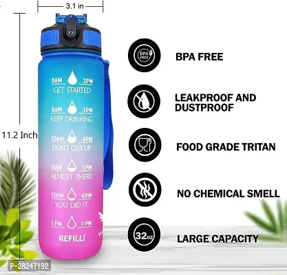 Motivational Sipper Water Bottle, 1ltr-Assorted Pack of 1-thumb4