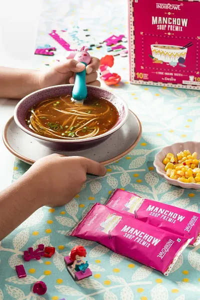 Indibowl Ready Mix Instant Soup Premix Manchow Soup 20 Sachets Pack