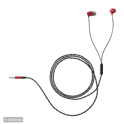 Stylish Black In-Ear Wired Earphones With Microphone-thumb0