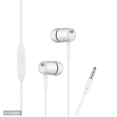 Ultra High Bass Earphone With Mic White-thumb0