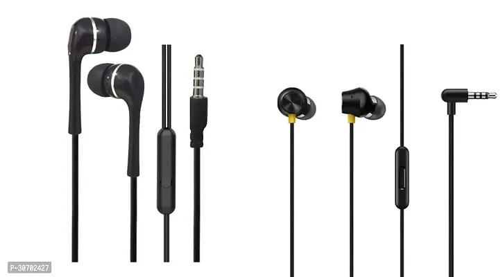 Stylish In-Ear Earphones With Microphone-Pack Of 2