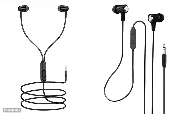 Stylish In-Ear Earphones With Microphone-Pack Of 2