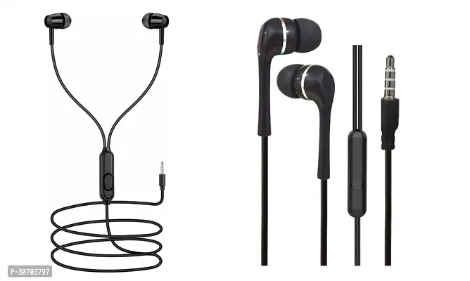 Stylish In-Ear Earphones With Microphone-Pack Of 2