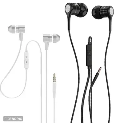 Stylish In-Ear Earphones With Microphone-Pack Of 2