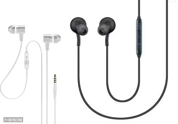 Stylish In-Ear Earphones With Microphone-Pack Of 2