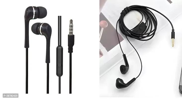 Stylish In-Ear Earphones With Microphone-Pack Of 2-thumb0