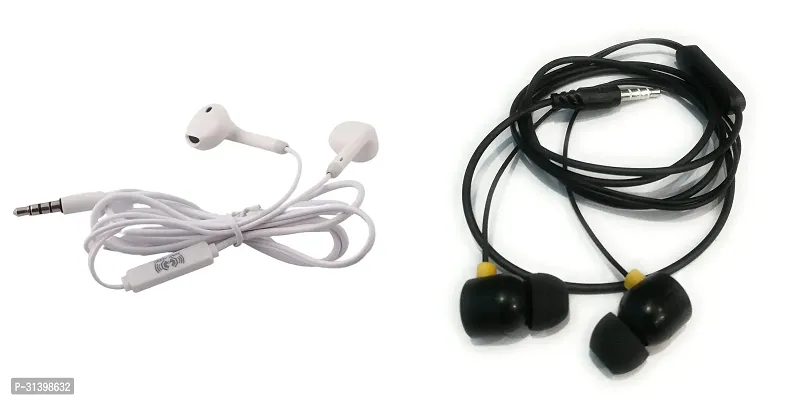 Ultra High Bass Earphone With Mic-Pack Of 2 Multicoloured