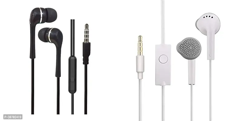 Stylish In-Ear Earphones With Microphone-Pack Of 2