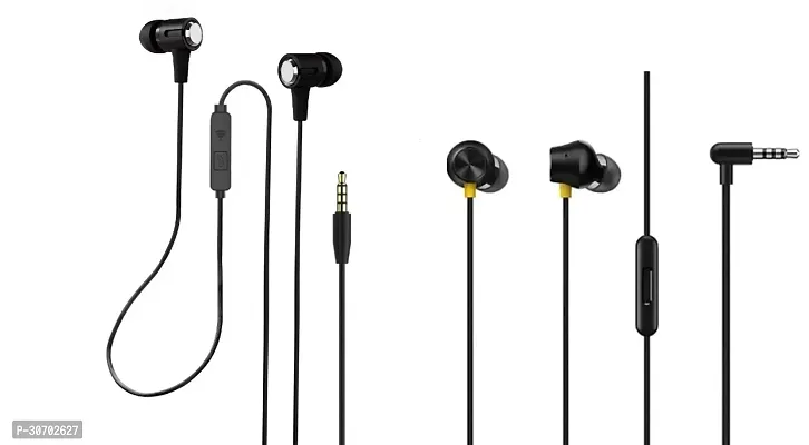 Stylish In-Ear Earphones With Microphone-Pack Of 2