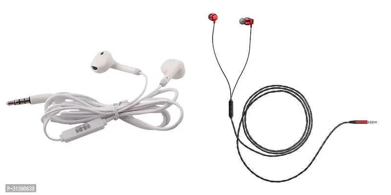 Ultra High Bass Earphone With Mic-Pack Of 2 Multicoloured