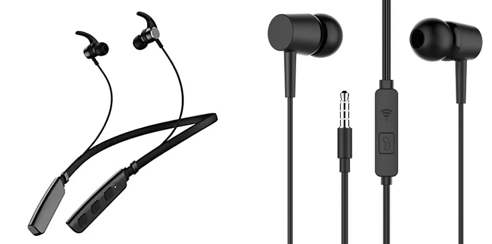 Stylish In-Ear Earphones With Microphone-Pack Of 2