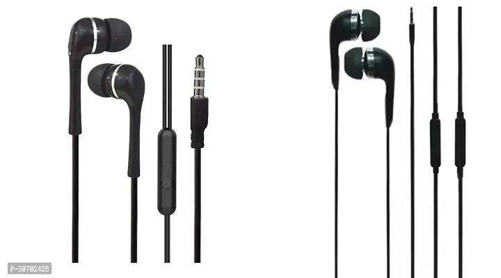 Stylish In-Ear Earphones With Microphone-Pack Of 2-thumb0