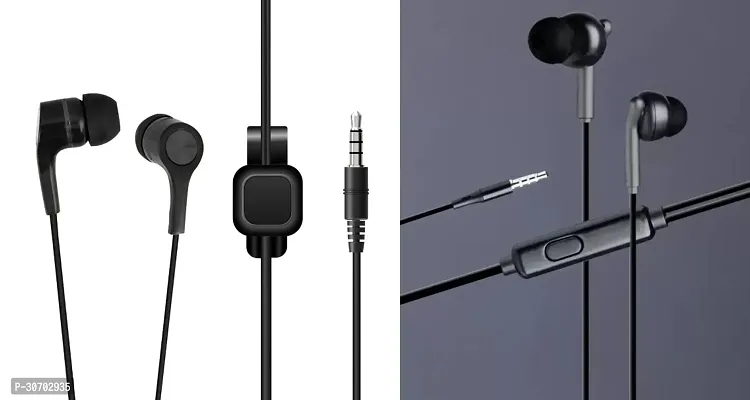 Stylish In-Ear Earphones With Microphone-Pack Of 2