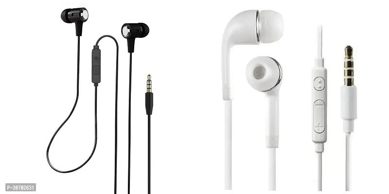 Stylish In-Ear Earphones With Microphone-Pack Of 2