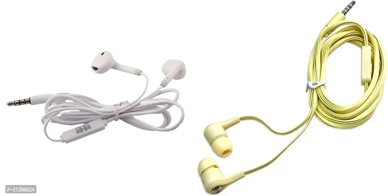 Ultra High Bass Earphone With Mic-Pack Of 2 Multicoloured