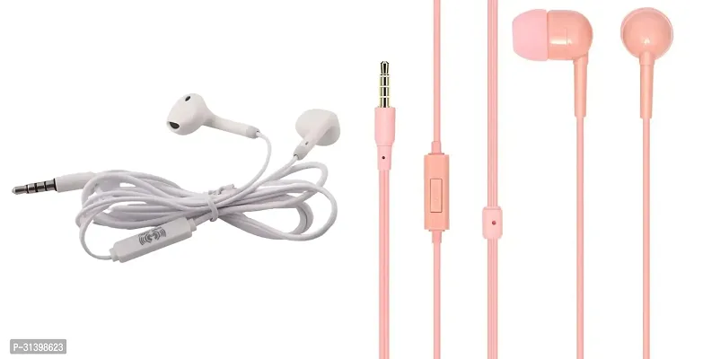 Ultra High Bass Earphone With Mic-Pack Of 2 Multicoloured