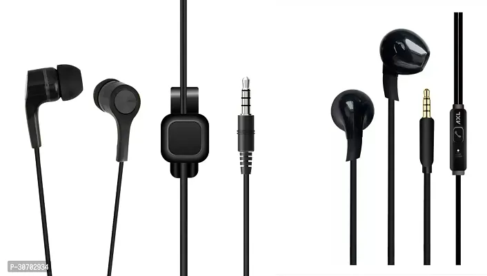 Stylish In-Ear Earphones With Microphone-Pack Of 2-thumb0