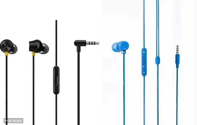 Stylish In-Ear Earphones With Microphone-Pack Of 2-thumb0