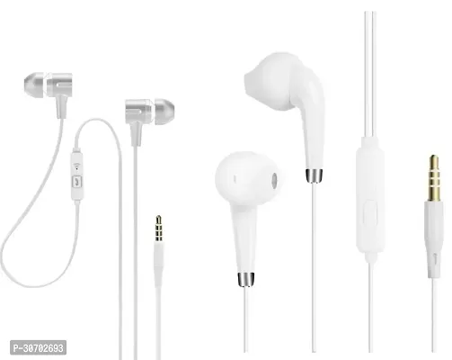 Stylish In-Ear Earphones With Microphone-Pack Of 2-thumb0