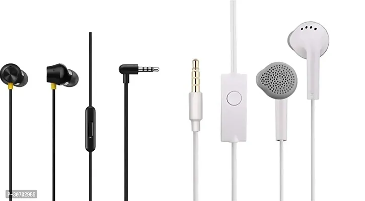 Stylish In-Ear Earphones With Microphone-Pack Of 2