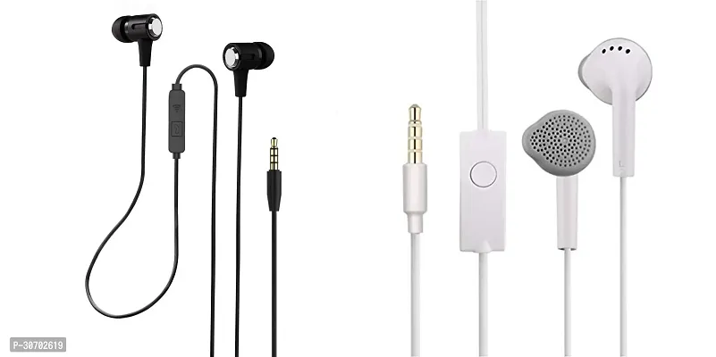 Stylish In-Ear Earphones With Microphone-Pack Of 2-thumb0