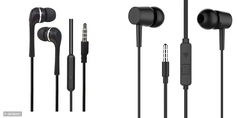 Stylish In-Ear Earphones With Microphone-Pack Of 2