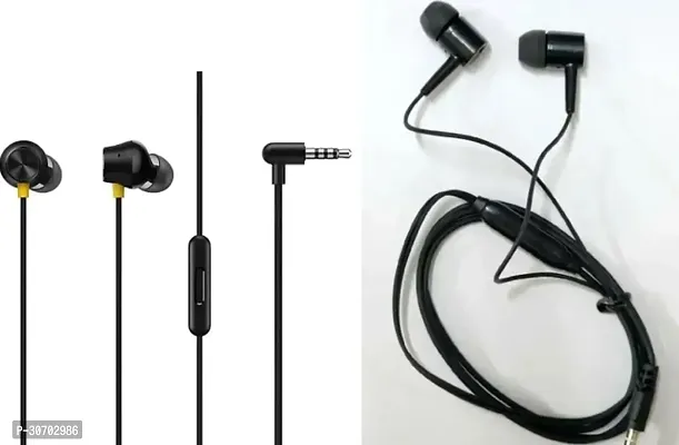 Stylish In-Ear Earphones With Microphone-Pack Of 2