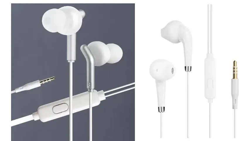 Stylish In-Ear Earphones With Microphone-Pack Of 2