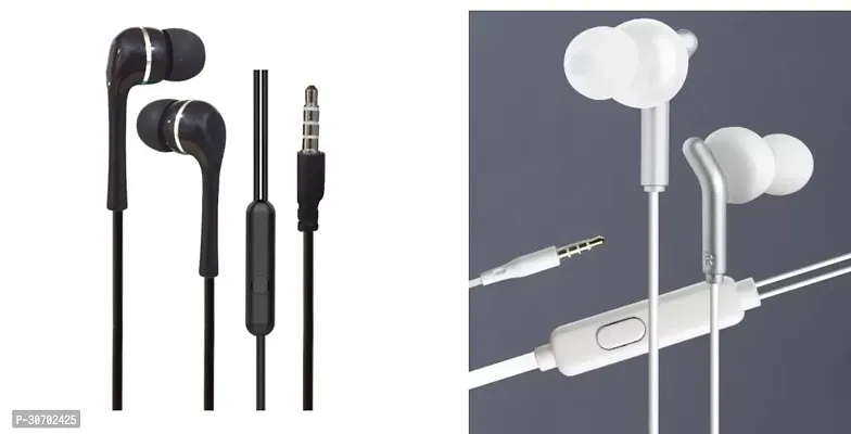 Stylish In-Ear Earphones With Microphone-Pack Of 2