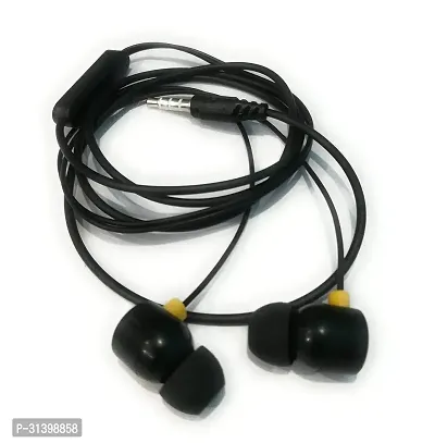 Ultra High Bass Earphone With Mic Black-thumb0