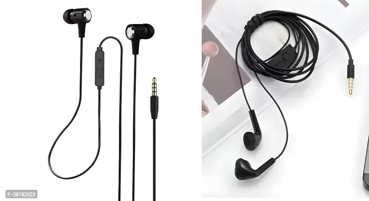 Stylish In-Ear Earphones With Microphone-Pack Of 2-thumb0