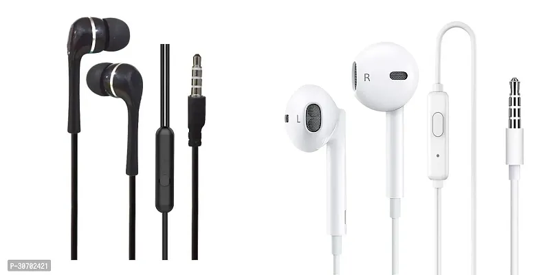 Stylish In-Ear Earphones With Microphone-Pack Of 2