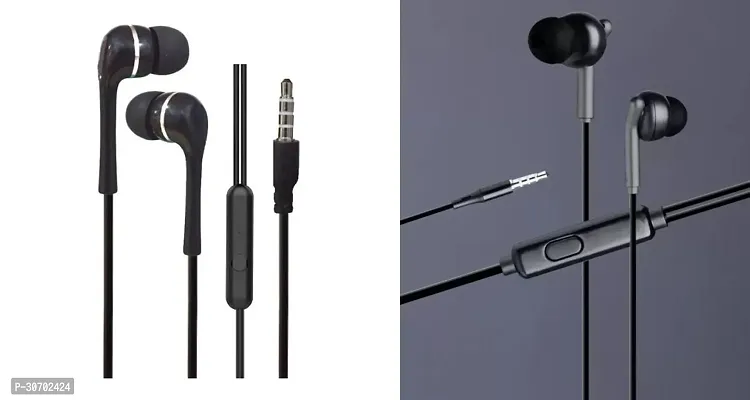 Stylish In-Ear Earphones With Microphone-Pack Of 2