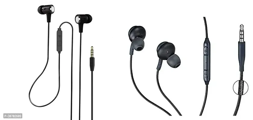 Stylish In-Ear Earphones With Microphone-Pack Of 2