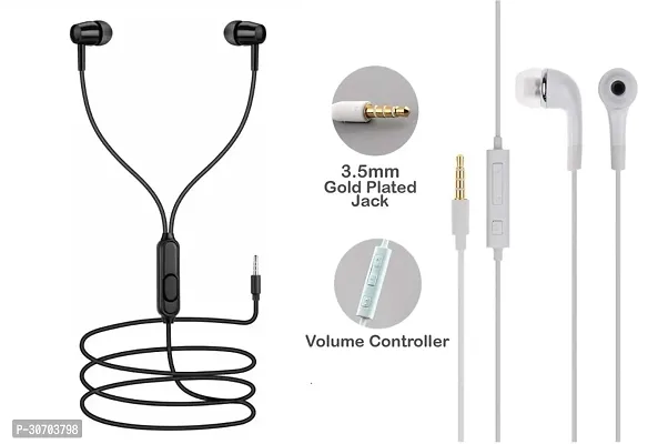 Stylish In-Ear Earphones With Microphone-Pack Of 2-thumb0