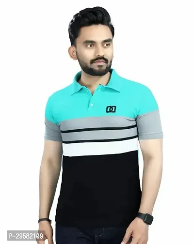 Stylish Cotton Blend T-shirt For Men